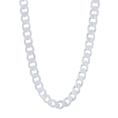 Sterling Silver Curb Necklace 55cm Necklaces Bevilles 