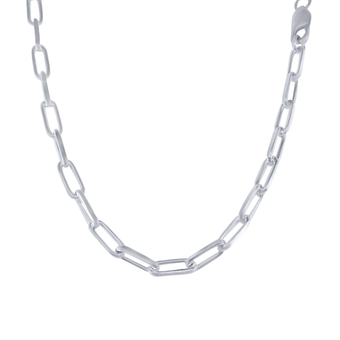 50cm Paperclip Chain Necklace in Sterling Silver Necklaces Bevilles 