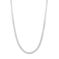 Sterling Silver Curb Necklace 55cm Necklaces Bevilles 