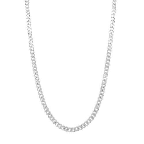 Sterling Silver Curb Chain Necklace 60cm Necklaces Bevilles 