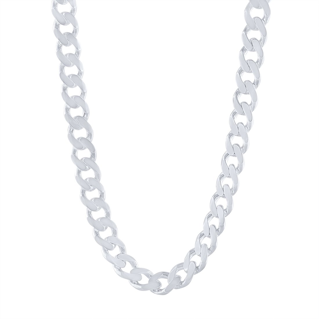 Sterling Silver Large Curb Chain Necklace 60cm Necklaces Bevilles 