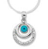 Sterling Silver Evil Eye Curb Necklace Necklaces Bevilles 