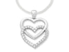 Sterling Silver Heart Drop Necklace Necklaces Bevilles 