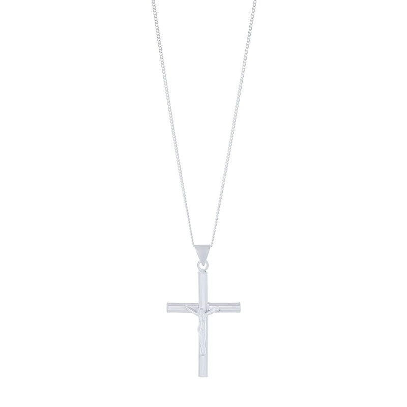 Sterling Silver Crucifix Cross Necklace Necklaces Bevilles 