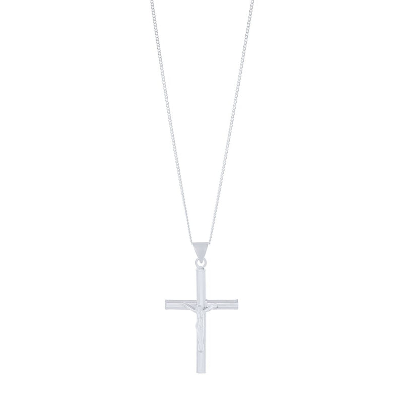 Sterling Silver Crucifix Cross Necklace Necklaces Bevilles 