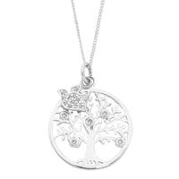 Sterling Silver Tree Of Life Curb Necklace Necklaces Bevilles 