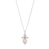 Cross & Infinity Necklace in Sterling Silver Necklaces Bevilles 