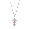 Cross & Infinity Necklace in Sterling Silver Necklaces Bevilles 
