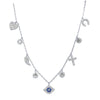 Charm Choker Necklace in Sterling Silver Necklaces Bevilles 
