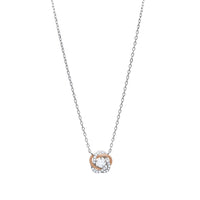 Sterling Silver Cubic Zirconia Twist Necklace Necklaces Bevilles 