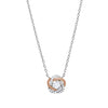 Sterling Silver Cubic Zirconia Twist Necklace Necklaces Bevilles 
