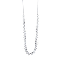 Tennis Bolo Necklace with Cubic Zirconia in Sterling Silver Necklaces Bevilles 