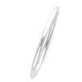 Sterling Silver 4mm x 66mm Plain Bangle Bangles Bevilles 