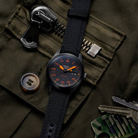 Seiko Flieger Street Black and Orange Men's Watch SRPH33K Watches Seiko 