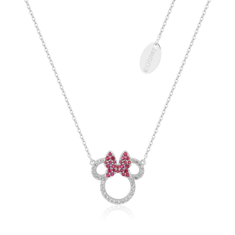 Disney Precious Metal Minnie Mouse CZ Necklace Necklaces Disney by Couture Kingdom 