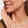 Thomas Sabo Band Ring White Stones Silver Ring Thomas Sabo 