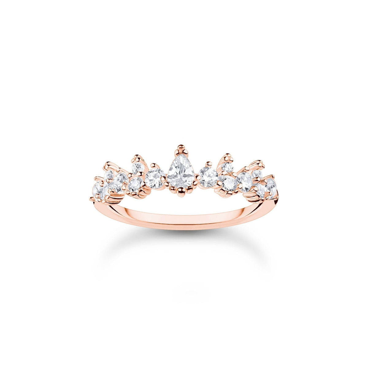 THOMAS SABO Ring ice crystals rose gold Rings Thomas Sabo 