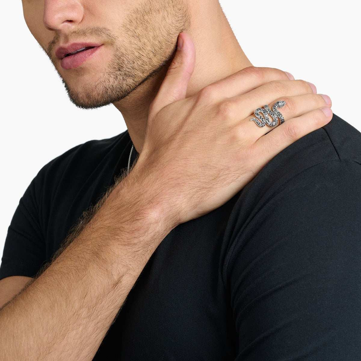 THOMAS SABO Ring blackened snake Rings Thomas Sabo 