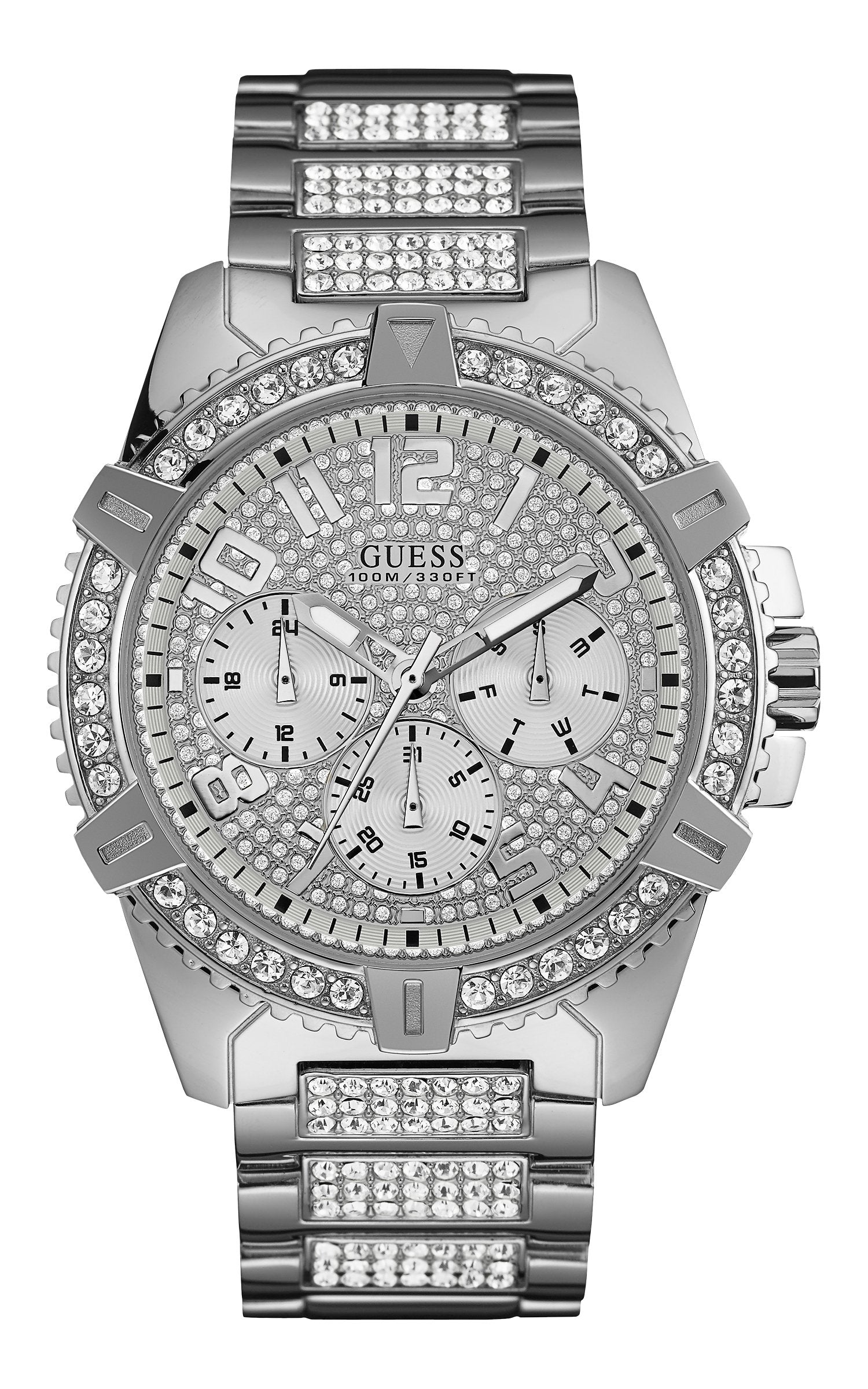 Guess Frontier Silver Men's Watch W0799G1 Watches Guess 