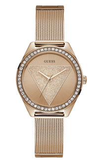Guess Tri Glitz Rose Gold Crystal Watch W1142L4 Watches Guess 