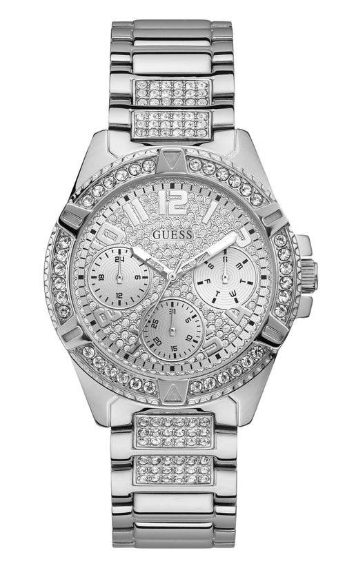 Guess Lady Frontier Silver Crystal Watch W1156L1 Watches Guess 