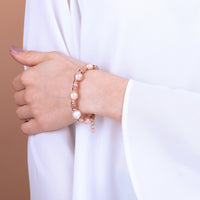 Bronzallure Ming Pearls And Moonstone Bracelet Bracelets Bronzallure 