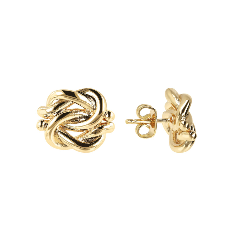 Bronzallure Knot Golden Earrings Earring Bronzallure 