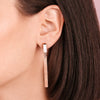 Bronzallure Carré Natural Stones Pendant Earrings Earrings Bronzallure 