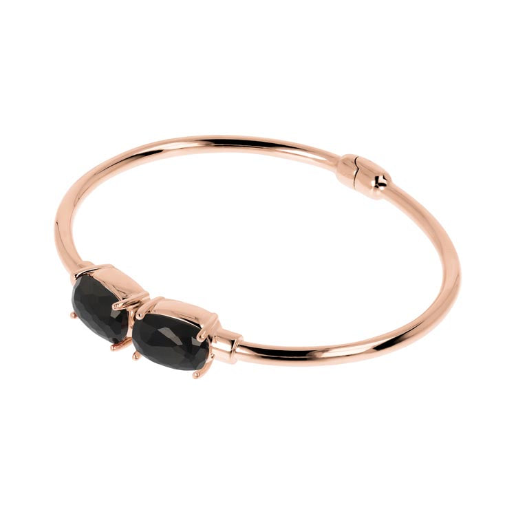 Bronzallure Variegata Black Onyx Bangle Bangle Bronzallure 