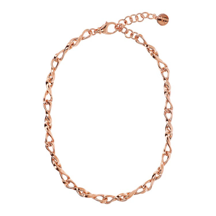 Bronzallure Purezza Twist Link Short Necklace 40+5cm Necklaces Bronzallure 