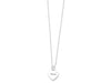Personalised Stone Set Heart Disc Necklace Necklaces Bevilles 