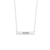 Sterling Silver Personalised Name Tag Necklace Necklaces Bevilles 