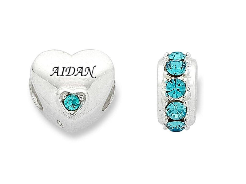 Personalised Swarovski Crystal Birthstone Bead Necklaces Bevilles 