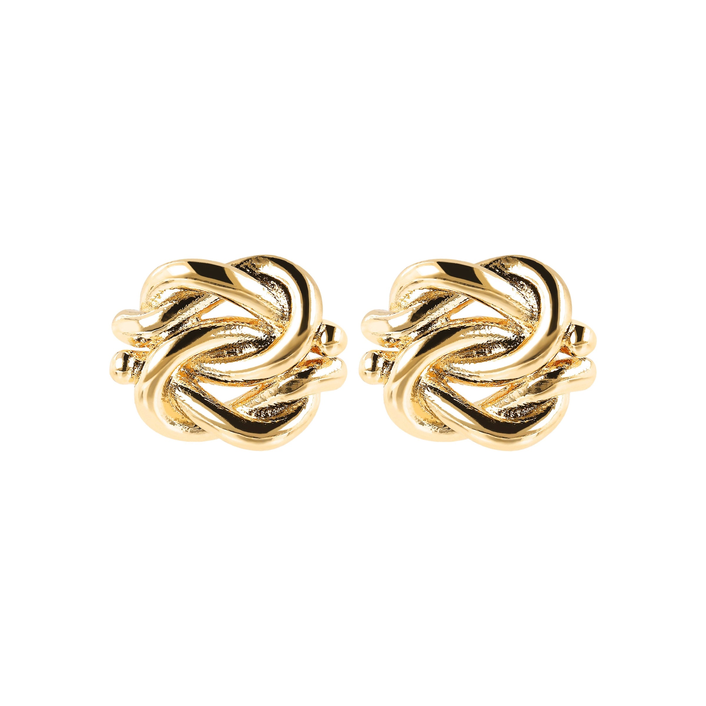 Bronzallure Knot Golden Earrings Earring Bronzallure 