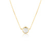 Georgini Lucent White Topaz Gold Necklace Bevilles Jewellers 