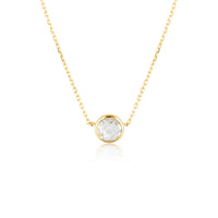 Georgini Lucent White Topaz Gold Necklace Bevilles Jewellers 