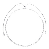 GEORGINI ICONIC BRIDAL VERA NECKLACE SILVER Bevilles Jewellers 
