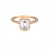 GEORGINI ICONIC BRIDAL VIOLET RING ROSE GOLD Bevilles Jewellers 