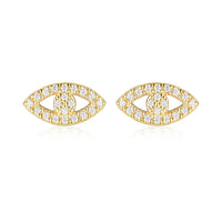GEORGINI ROCK STAR EVIL EYE GOLD EARRINGS Georgini 