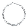 Chiara Ferragni Chain Collection Big Chain White Stone Necklace Bevilles Jewellers 