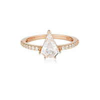 Georgini Rock Star Shield Rose Gold Ring Bevilles Jewellers 
