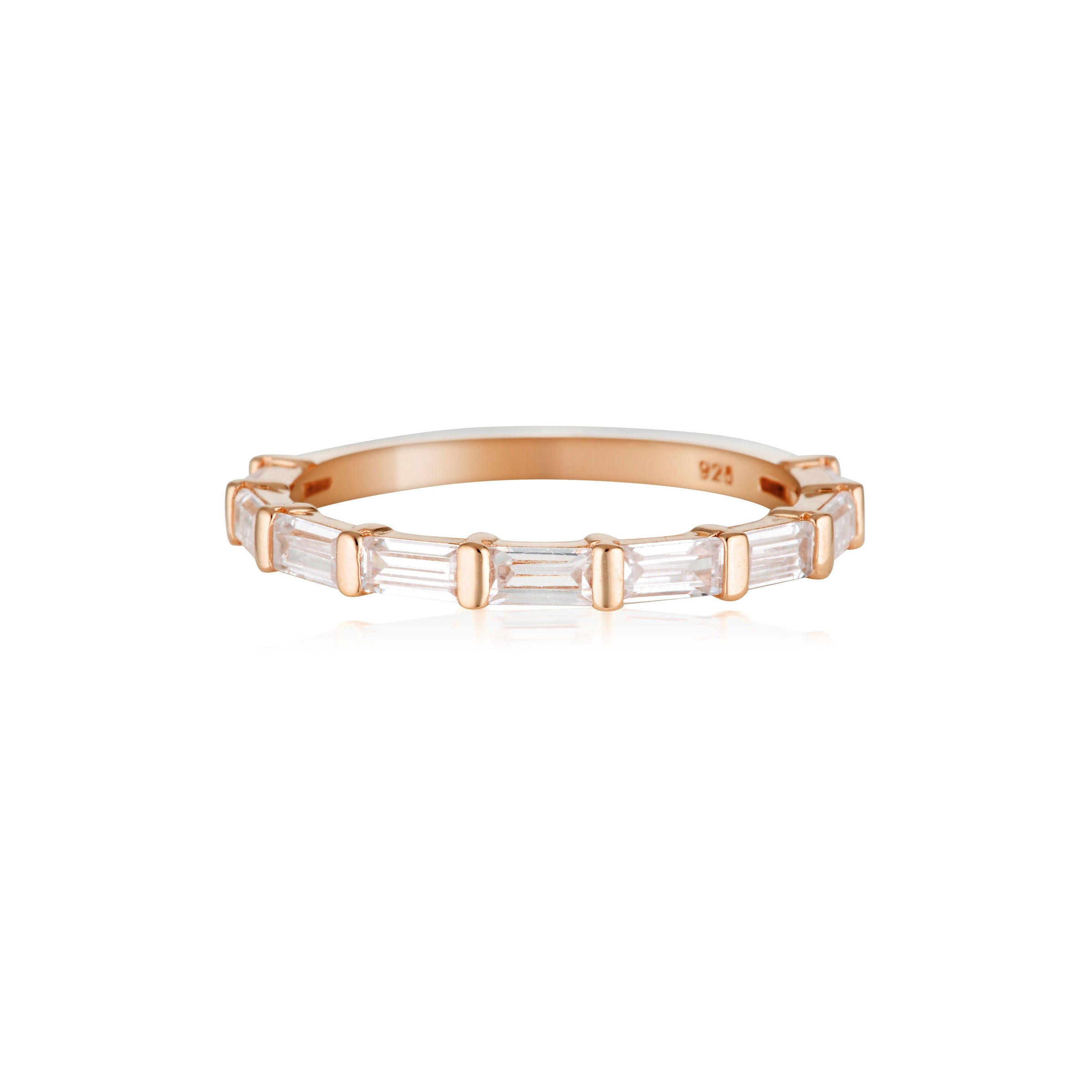 GEORGINI THE LAYERED EDIT TRYS RING ROSE GOLD Bevilles Jewellers 