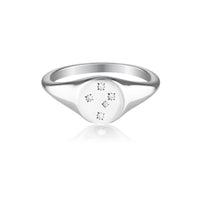 GEORGINI COMMONWEALTH COLLECTION SOUTHERN CROSS RING SILVER Bevilles Jewellers 
