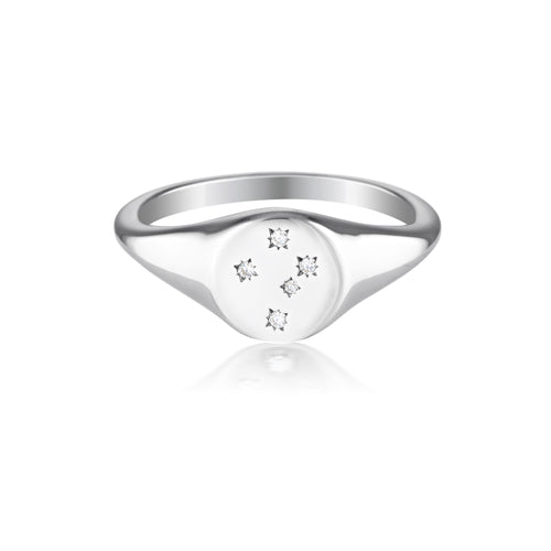 GEORGINI COMMONWEALTH COLLECTION SOUTHERN CROSS RING SILVER Bevilles Jewellers 