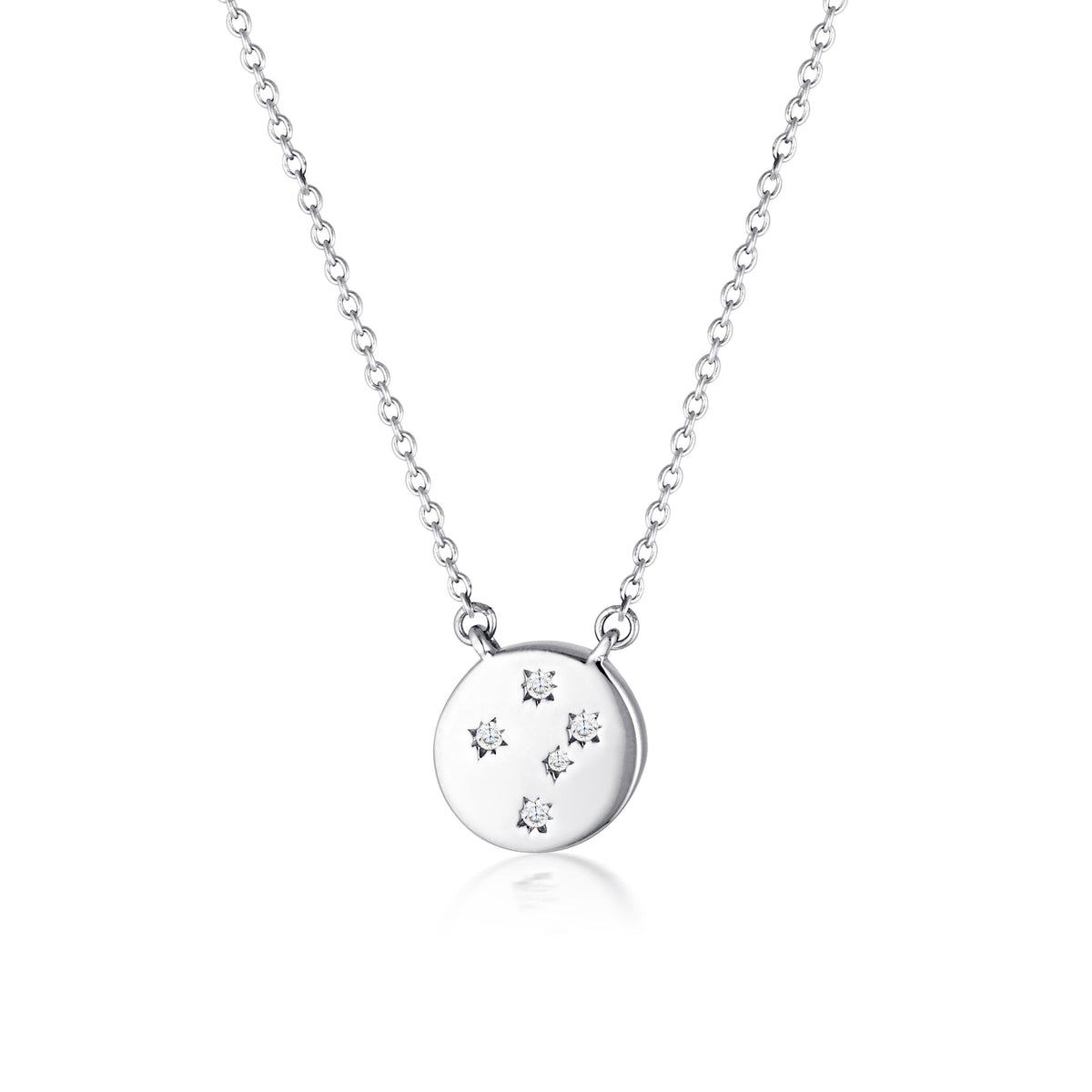 GEORGINI COMMONWEALTH COLLECTION SOUTHERN CROSS NECKLACE SILVER Bevilles Jewellers 