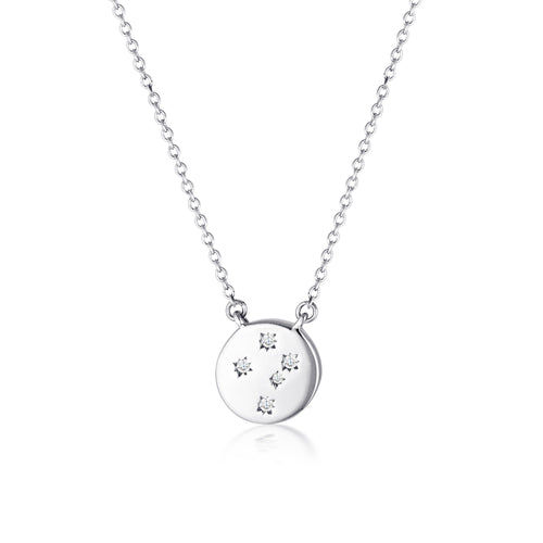 GEORGINI COMMONWEALTH COLLECTION SOUTHERN CROSS NECKLACE SILVER Bevilles Jewellers 