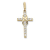 Infinity and Cross Pendant in 9ct Yellow Gold Necklaces Bevilles 