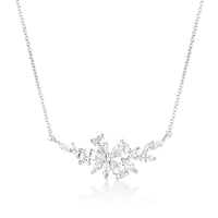 GEORGINI ICONIC BRIDAL HYACINTH NECKLACE SILVER Bevilles Jewellers 