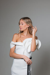 GEORGINI ICONIC BRIDAL ELOISE EARRINGS GOLD Bevilles Jewellers 