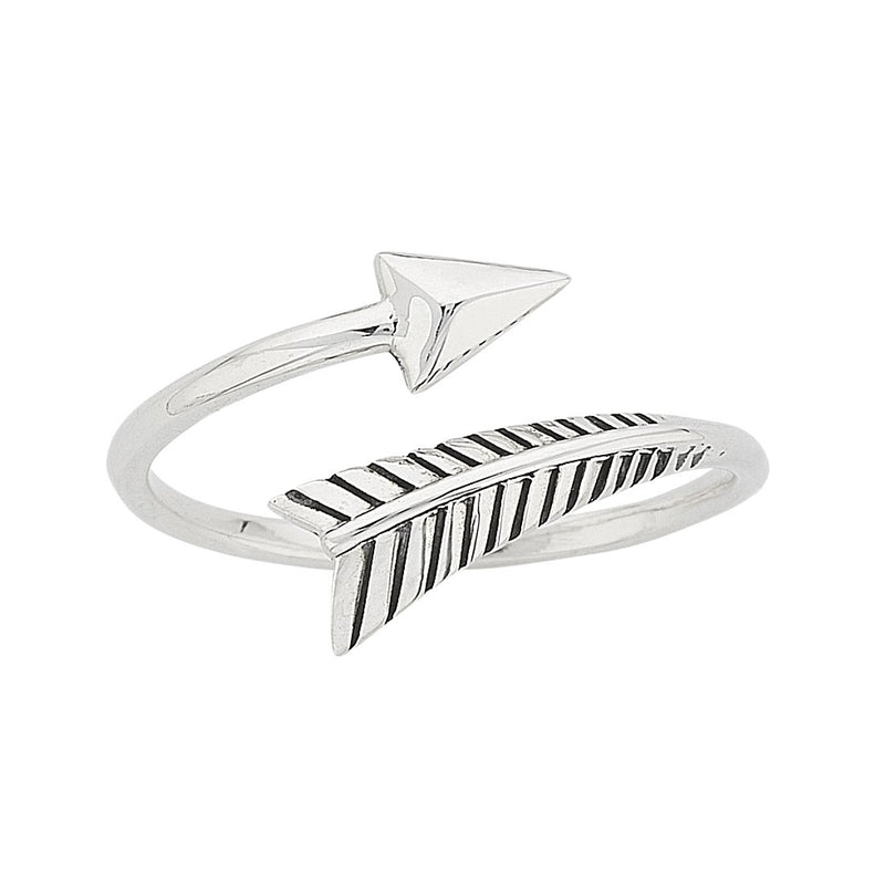 Sterling Silver Arrow Stackable Ring Rings Bevilles 